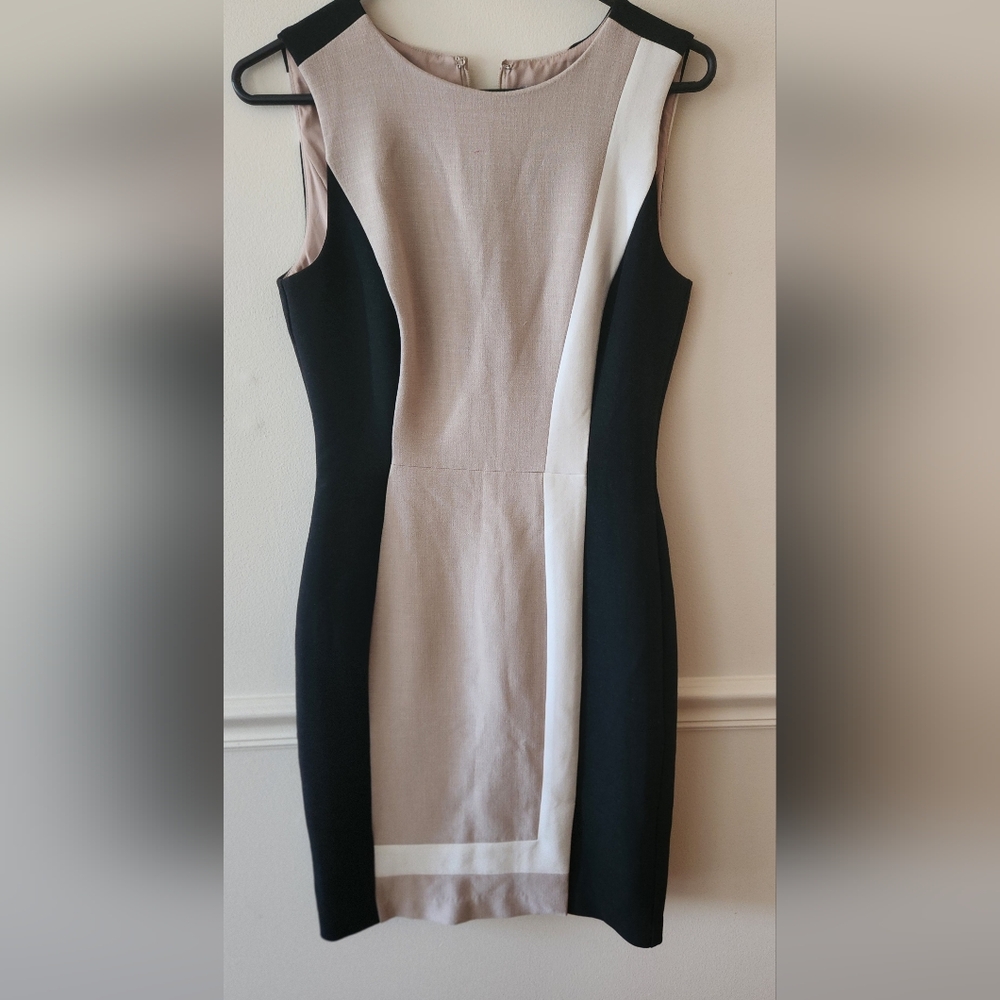 White House Black Market Elegant Panel Mini Dress